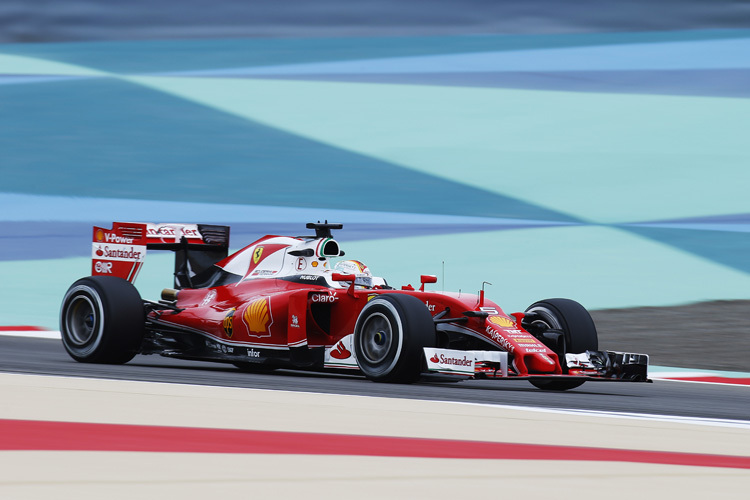 Sebastian Vettel drehte im Ferrari die schnellste FP3-Runde