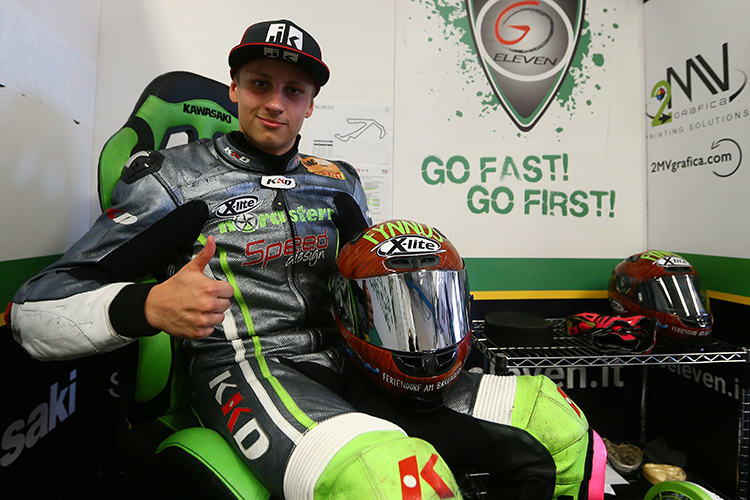 Christian Stange startet für das Team Go Eleven Kawasaki