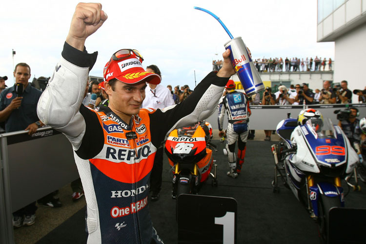 Dani Pedrosa siegte vor Jorge Lorenzo