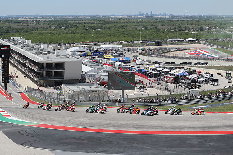 Die MotoGP-Klasse in Texas 2019: Mit 22 Fahrern kann die Dorna weiter gut leben