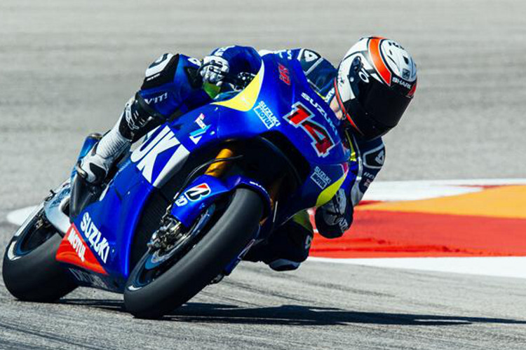 Austin: Testfahrer Randy de Puniet auf der neuen MotoGP-Suzuki