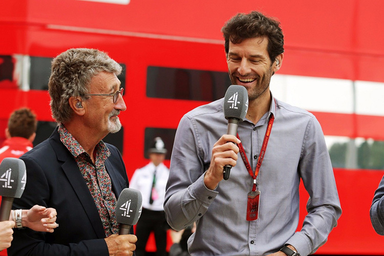 Eddie Jordan und Mark Webber