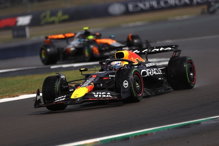 Max Verstappen im vorigen Rennen in Silverstone
