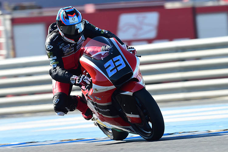 Marcel Schrötter auf seiner Kalex in Jerez