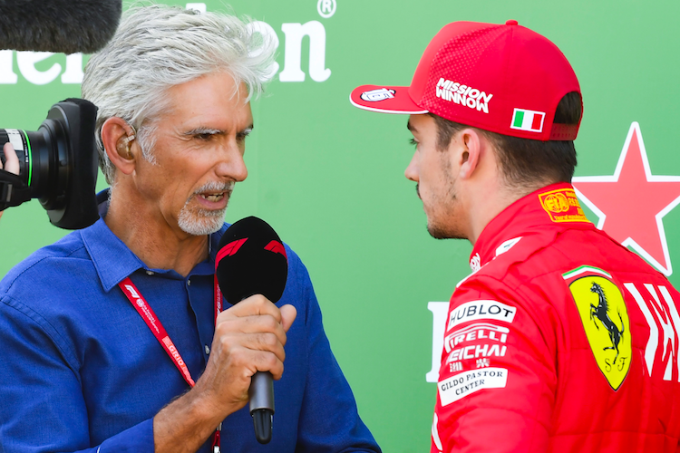 Damon Hill und Charles Leclerc