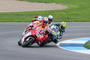 Indy-GP 2014: Rossi zwängt sich an Dovizioso vorbei, dahinter Márquez und Lorenzo