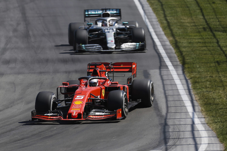 Sebastian Vettel und Lewis Hamilton