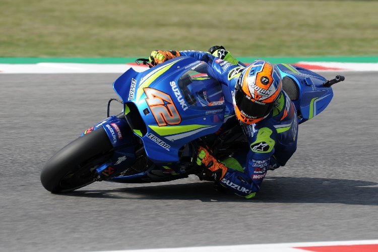 Alex Rins hat mit der Suzuki GSX-RR Fortschritte erzielt