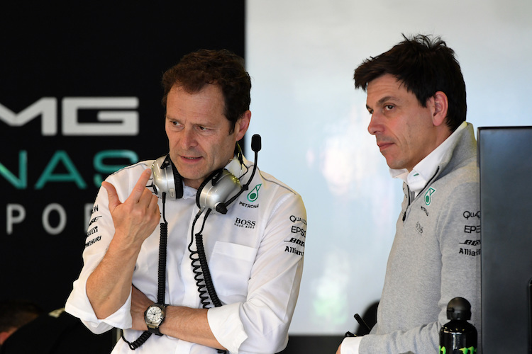 Aldo Costa und Toto Wolff