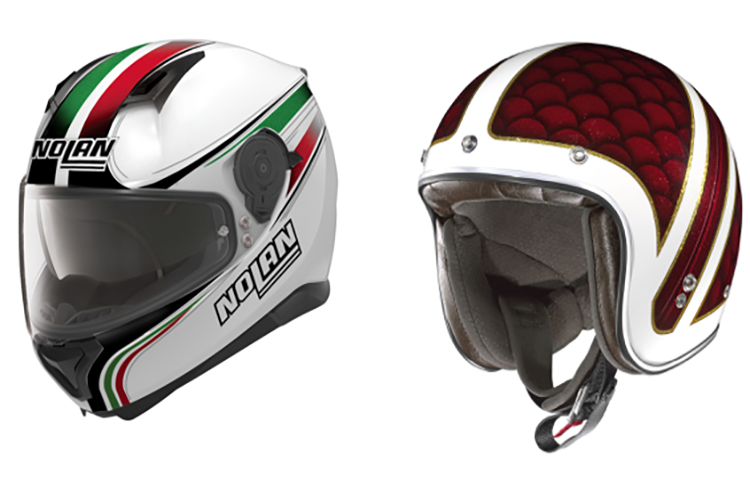 Der Fullface-Helm N87 und der Demi-Jethelm X-201 «vintage»