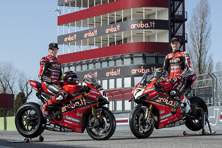 Scott Redding (li.) und Chaz Davies in Imola