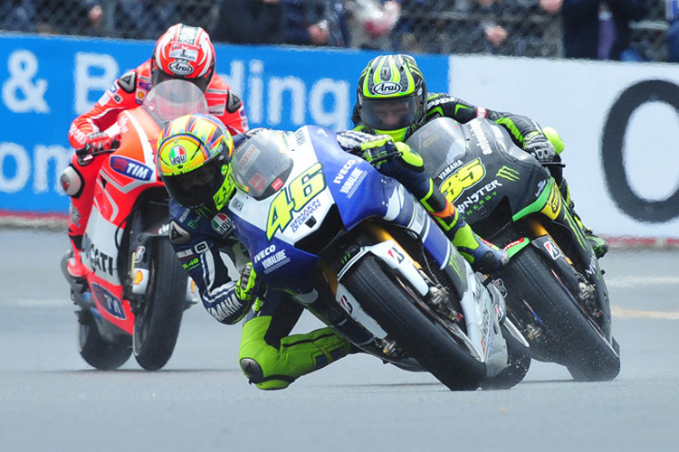 Le Mans: Rossi vor Crutchlow und Hayden