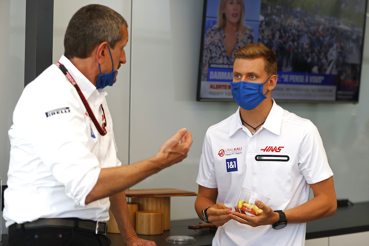 Günther Steiner und Mick Schumacher