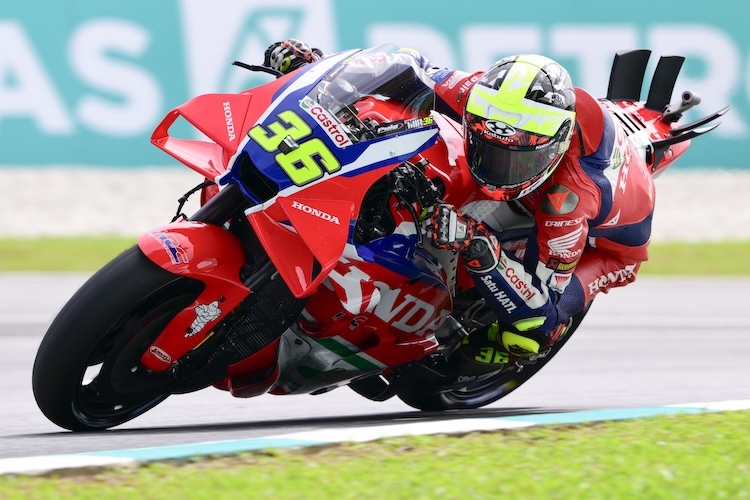 Bester Honda-Pilot im Q2 von Sepang: Joan Mir (7.)