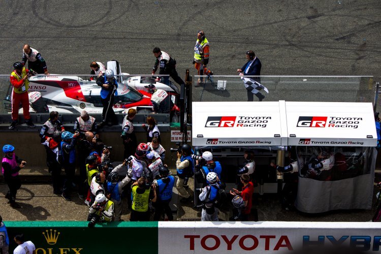 Der Toyota TS050 Hybrid von Anthony Davidson, Sébastien Buemi und Kazuki Nakajima