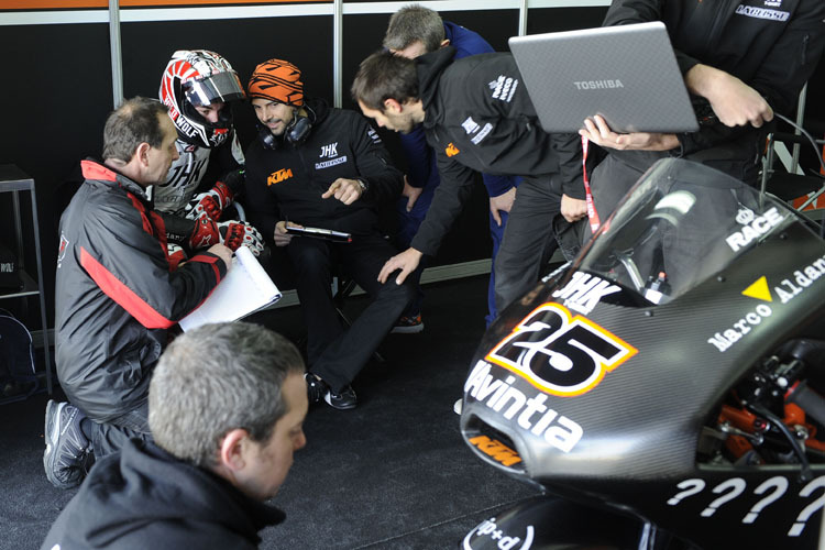 Die Arbeit in der Box von Maverick Vinales lohnte sich