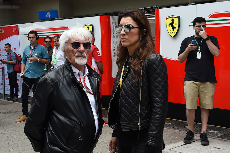 Bernie Ecclestone und seine Ehefrau Fabiana