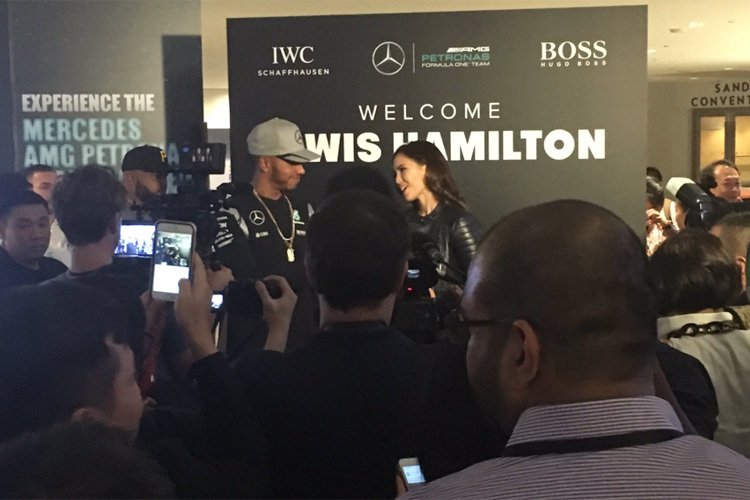 Lewis Hamilton bei der Veranstaltung von IWC