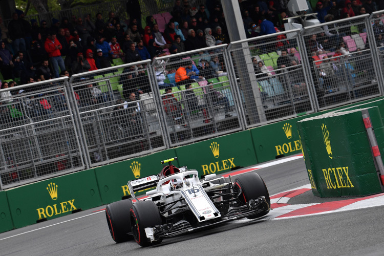 Charles Leclerc wurde in Baku 2018 ausgezeichneter Sechster