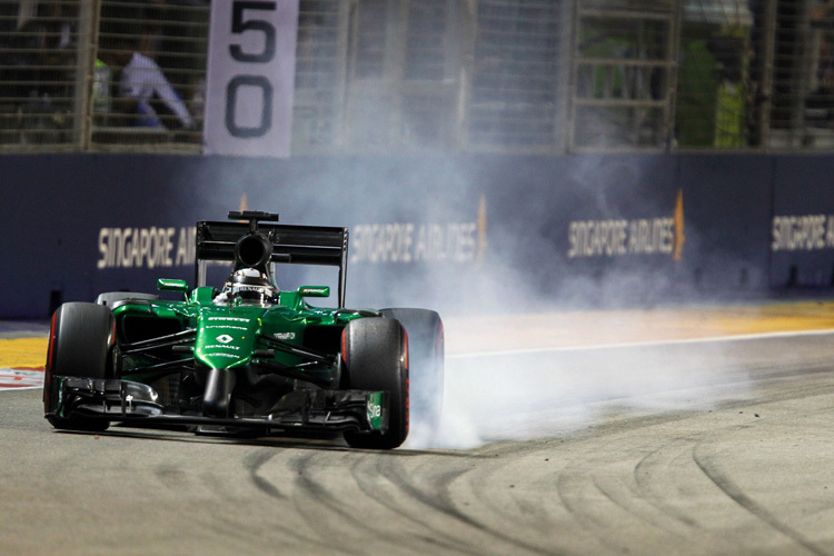 Kamui Kobayashi ist nicht der einzige Fahrer, der sich schwer tut in Singapur