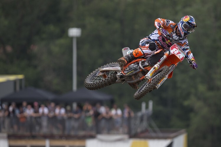 Jeffrey Herlings holte sich in Maggiora zumindest einen Sieg 