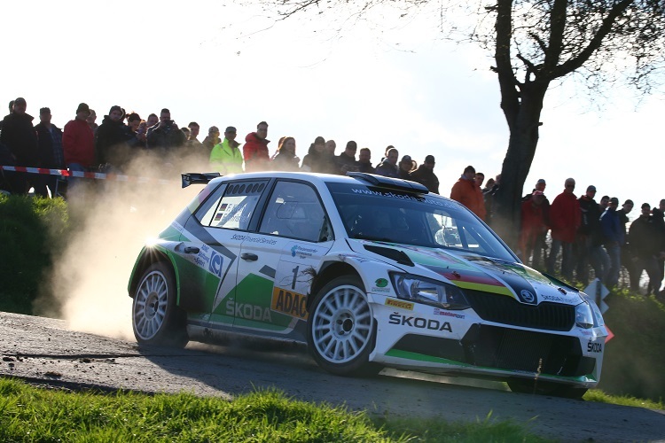 Fabian Kreim im Fabia R5 von Skoda Auto Deutschland