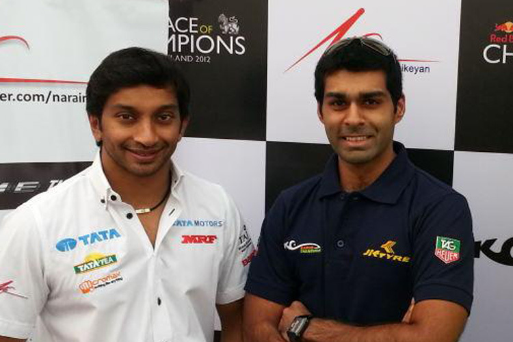 Narain Karthikeyan und Karun Chandhok