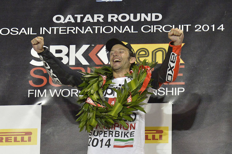 Sylvain Guintoli krönte sich in Katar zum Superbike-Weltmeister 2014