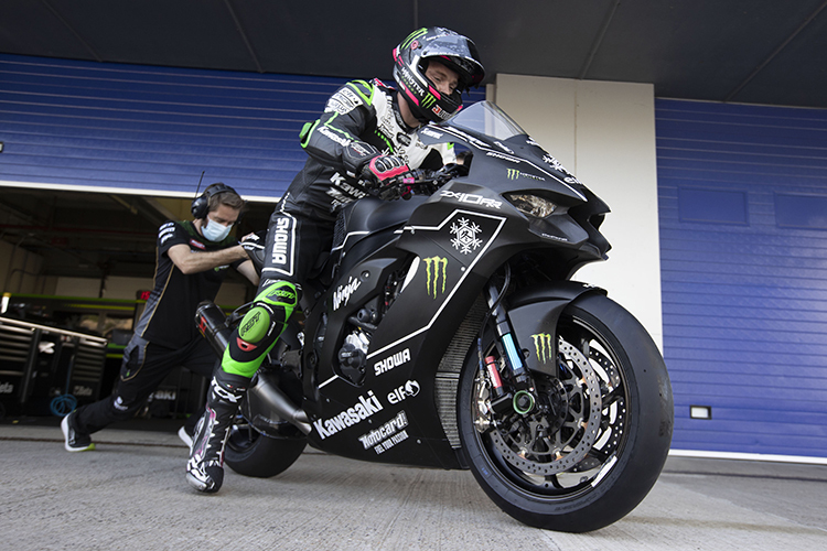 Alex Lowes auf der neuen Kawasaki