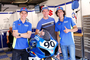 Joan Mir, Toni Finsterbusch und Alex Rins (v.li.) in Zolder