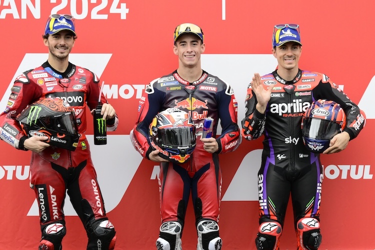 Bekannte Gesichter in neuer Order: Platz 1 für Pedro Acosta vor Bagnaia und Vinales