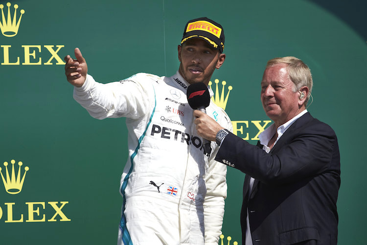 Lewis Hamilton und Martin Brundle