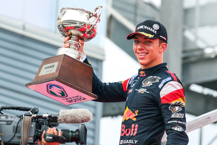 Pierre Gasly sammelte in Japan fleissig Pokal