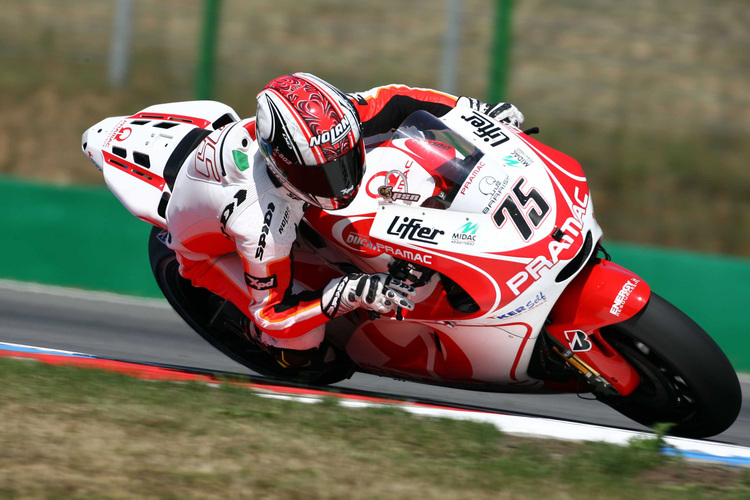 Mattia Pasini heute beim Brünn-Test