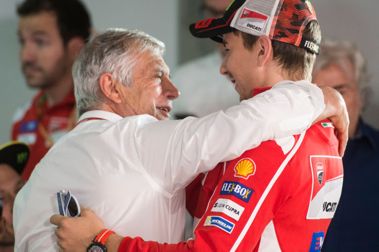 Giacomo Agostini und Jorge Lorenzo: Im Mittelpunkt des Zwists steht die Ducati-Zeit des Spaniers
