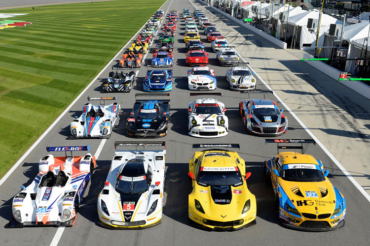 Das Feld der 24h von Daytona 2015 mit 53 Teams