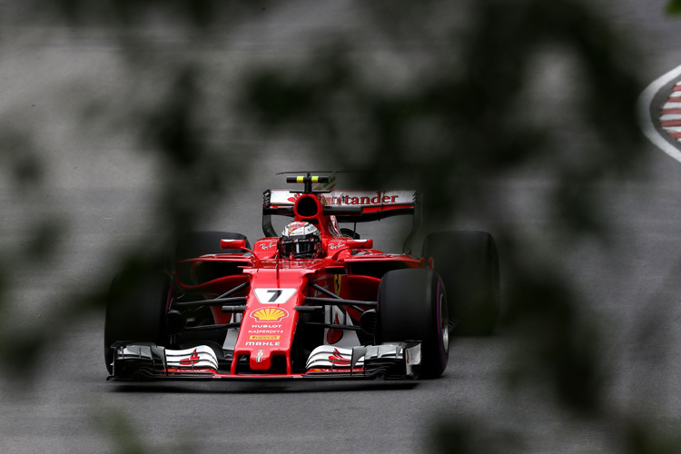 Kimi Räikkönen im zweiten freien Training