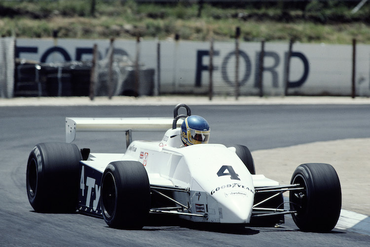 Auflösung der Vorwoche: Slim Borgudd mit einem Tyrrell in Südafrika 1982