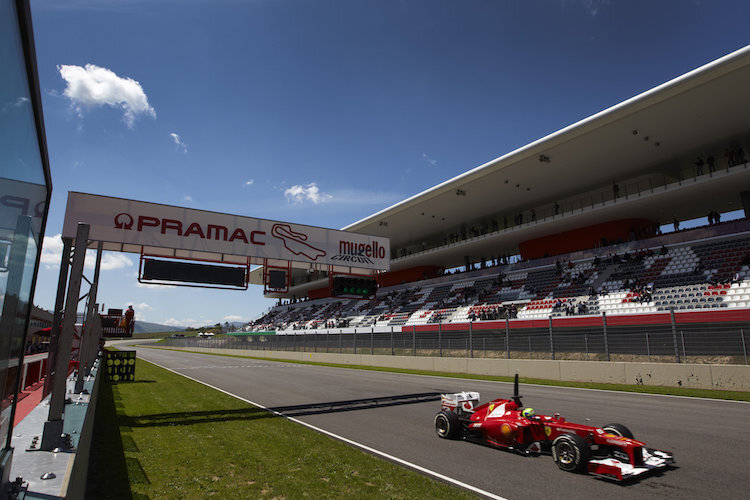 Die Formel 1 gastierte letztmals 2012 in Mugello, für Testfahrten, hier Felipe Massa im Ferrari