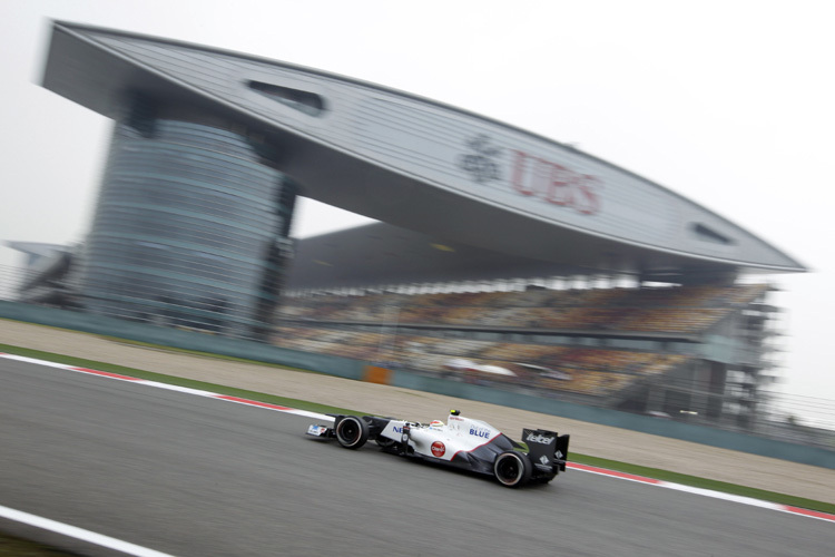 Die Sauber sind in China flott unterwegs