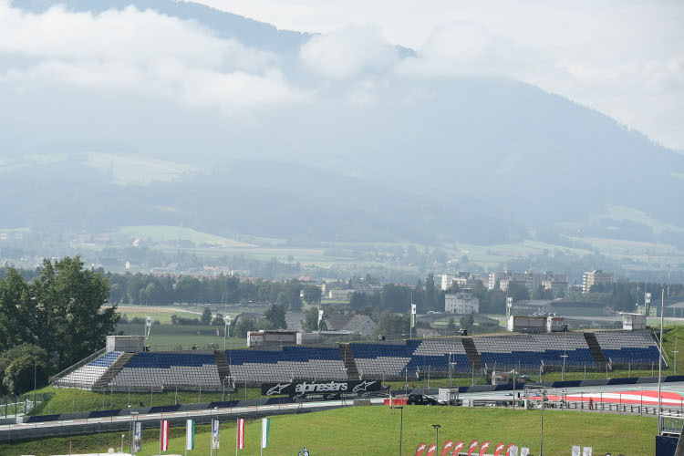 Die Tribünen von Spielberg blieben im August leer