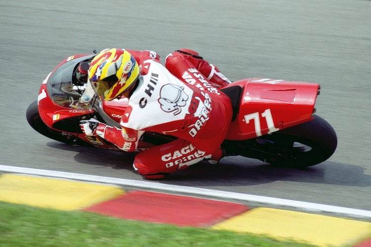 1995 in Mugello: «Chilone» auf der bissigen 500er-Werks-Cagiva