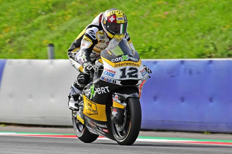 Brünn-Sieger Tom Lüthi geht von Platz 5 in das Moto2-Rennen von Österreich