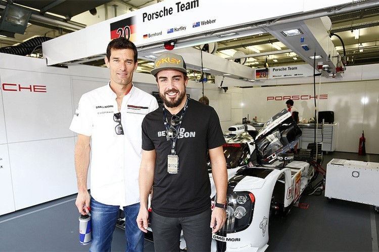 Mark Webber und Fernando Alonso