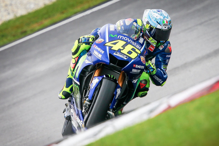 Rossi heute auf der Yamaha: Die Lufteinlässe sind deutlich zu sehen