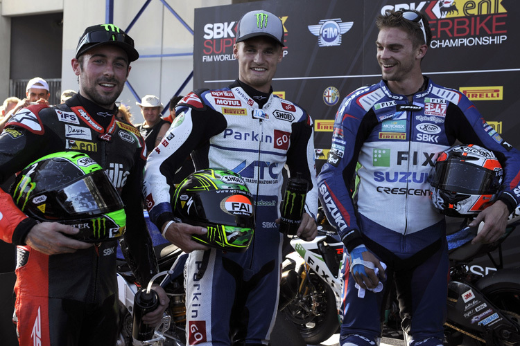 Schnelle Briten: Laverty, Davies und Camier (v.l.)