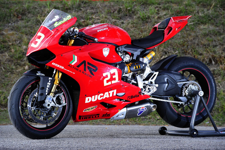 Die Ducati Panignale im Trimm für den Superstock-1000-Cup