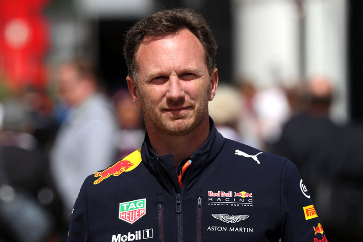 Auch Red Bull Racing-Teamchef Christian Horner gratuliert Lewis Hamilton zum Titel