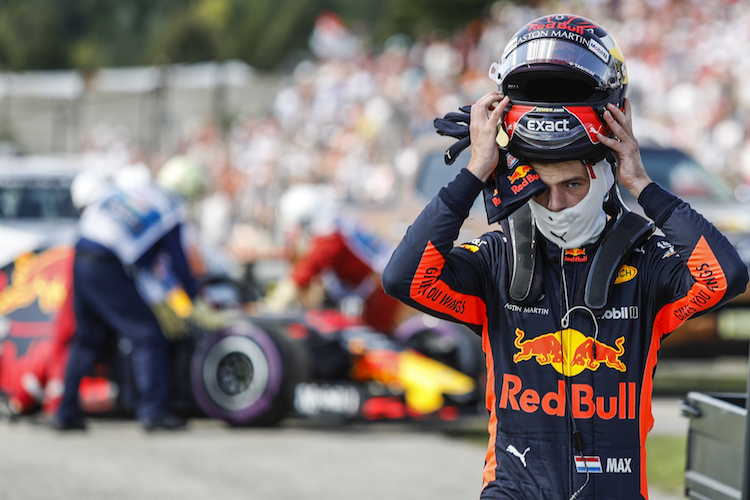 Max Verstappen musste seinen Renner am Streckenrand abstellen