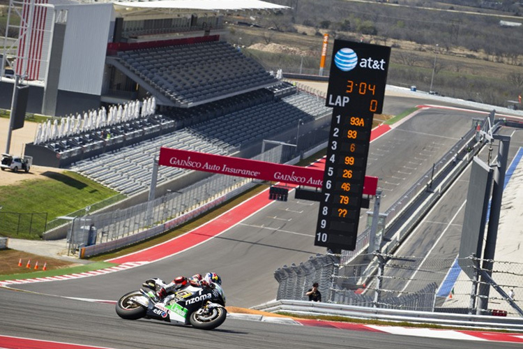 Stefan Bradl meistert den Turn 1